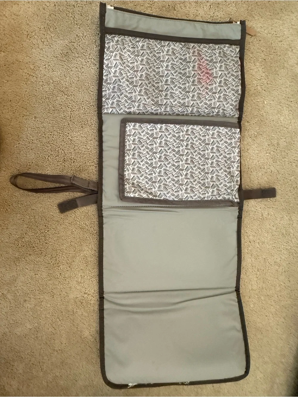 Petunia Pickle Bottom Brown & Cream Rainbow Wristlet